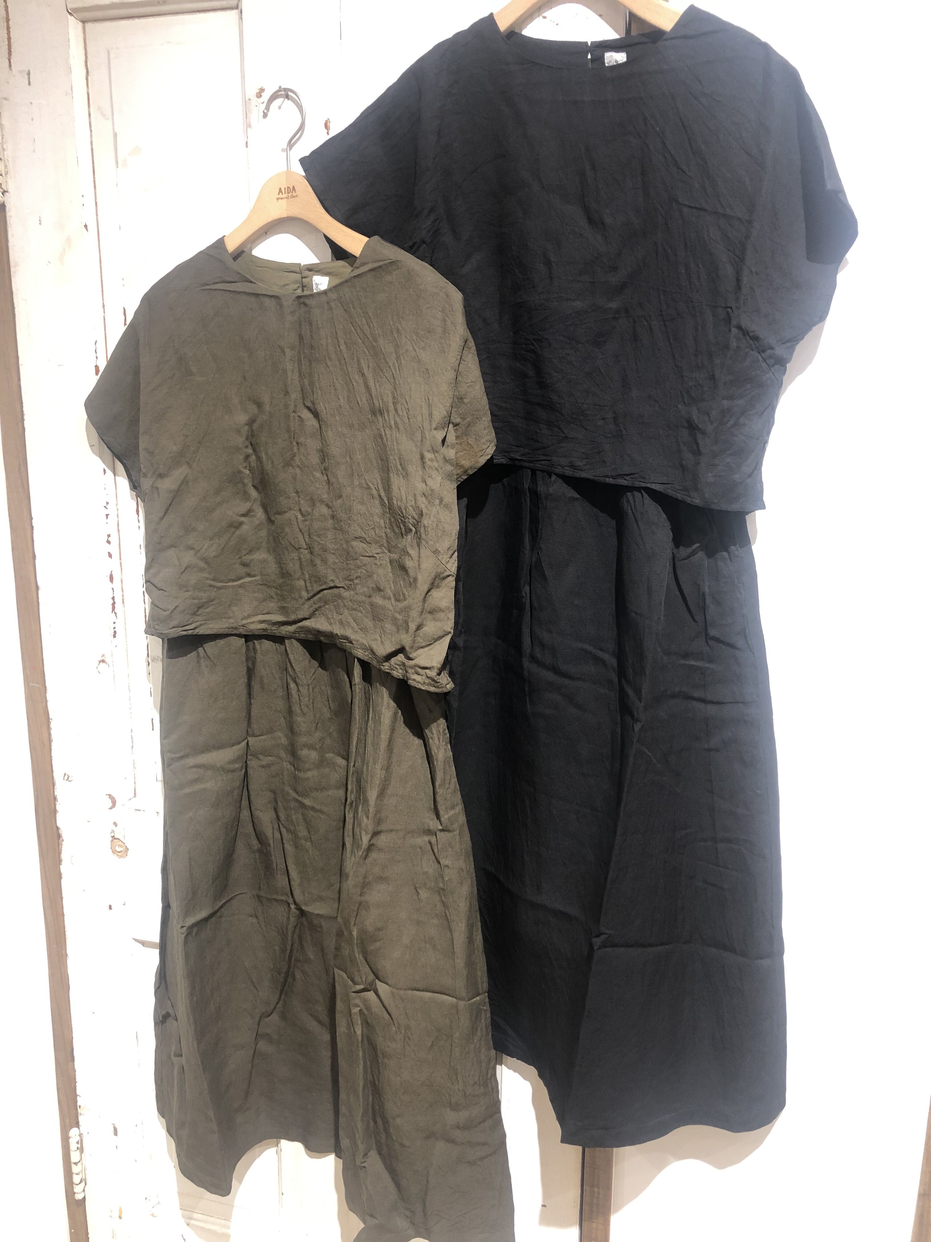 ● 1枚で快適に着こなせるセットアップワンピース ●