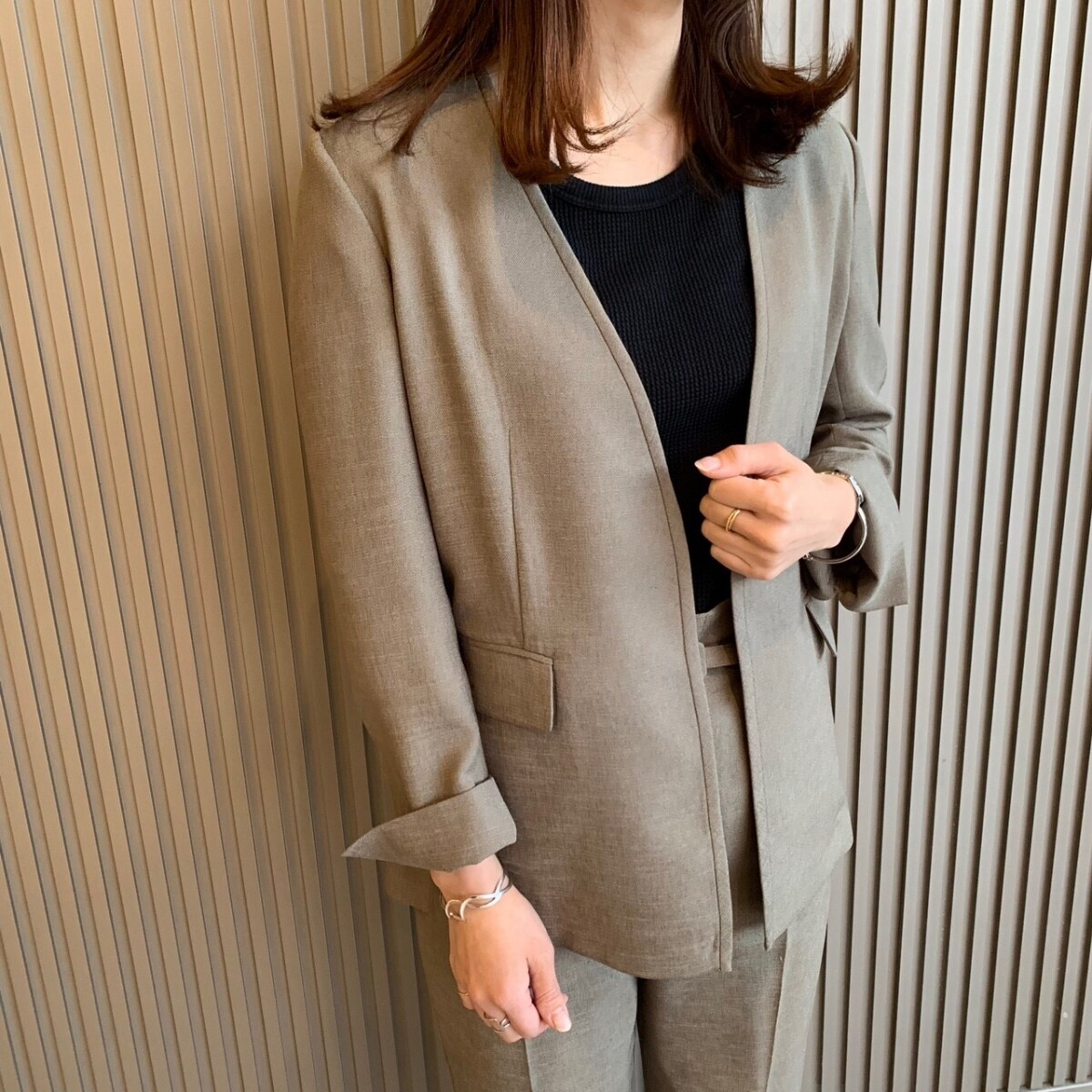 《recommend》ジャケット×テーパードパンツ