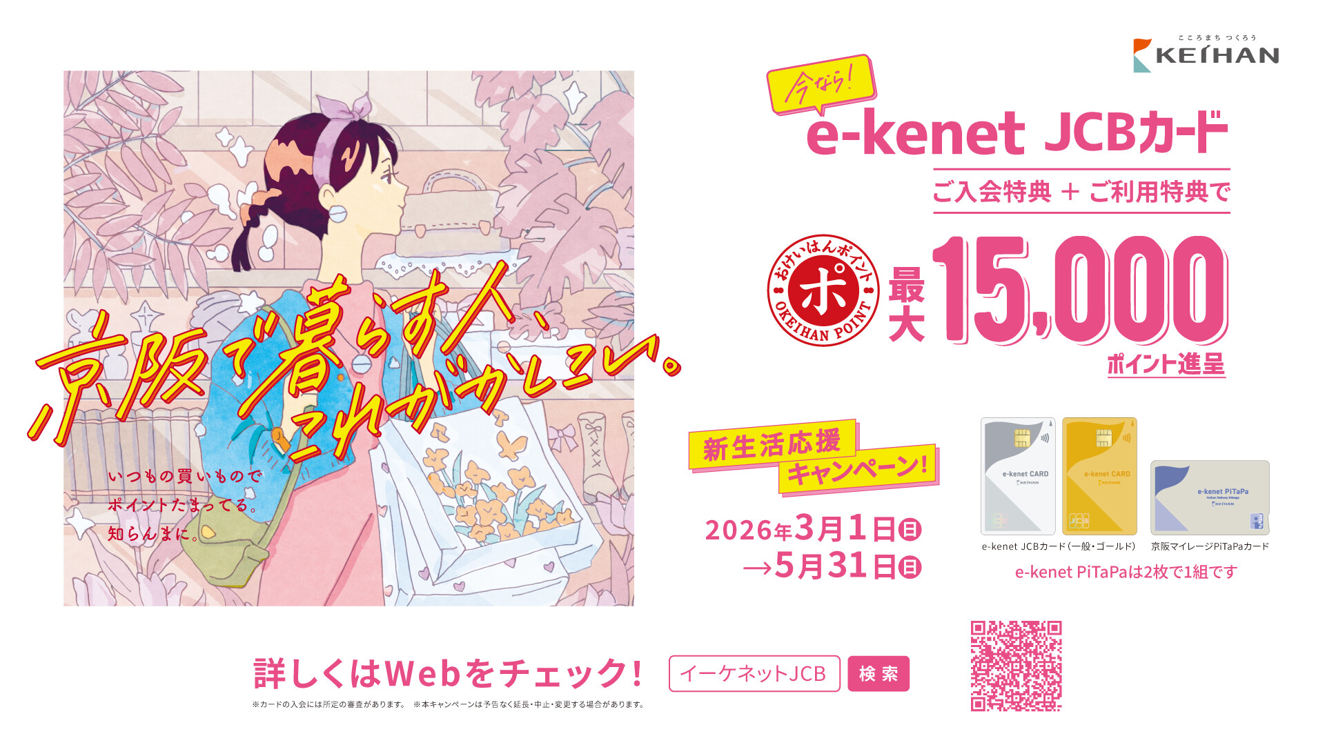 e-kenetJCBカード】新生活応援キャンペーン ｜ イベント ｜ KUZUHA