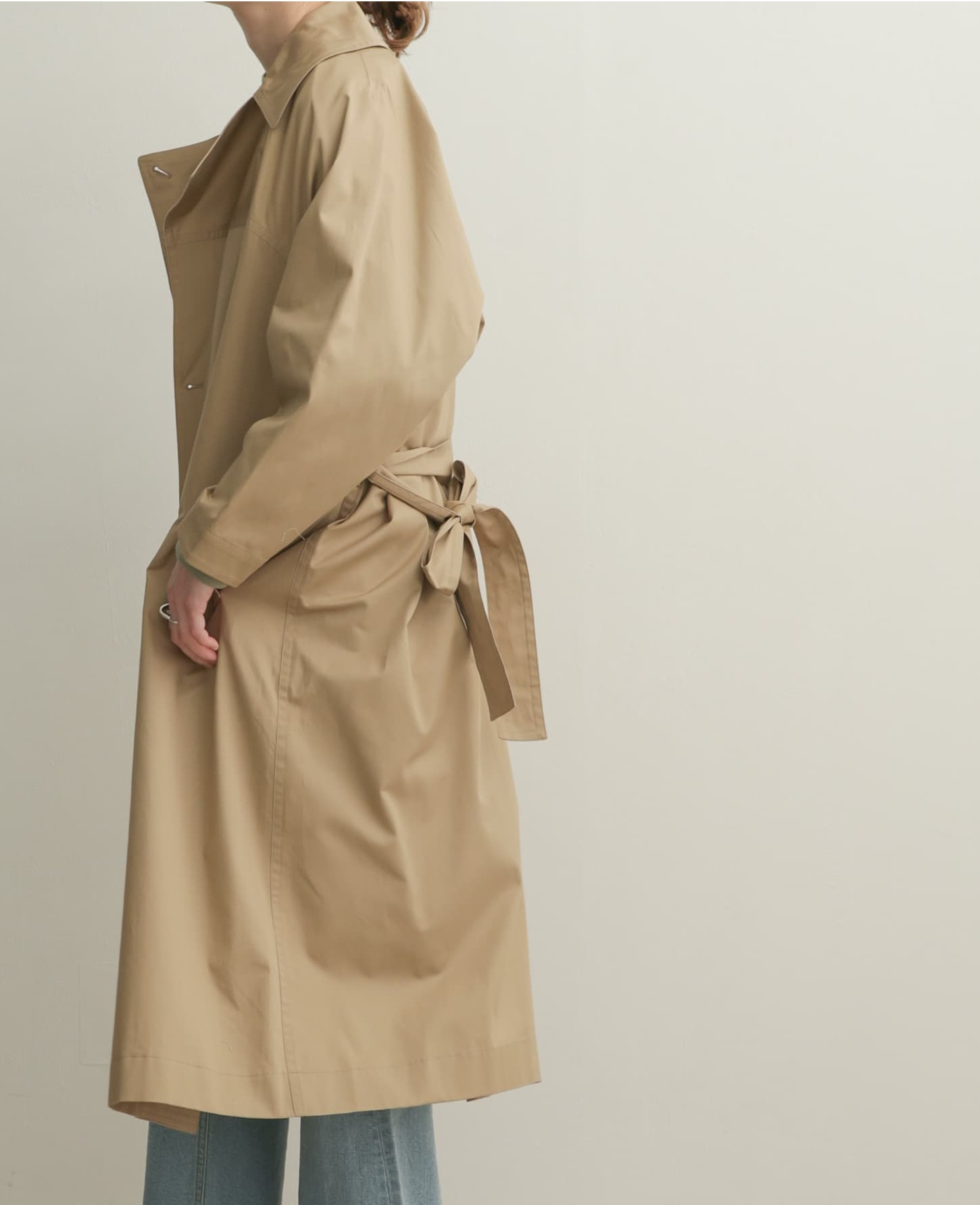 【mizuiro ind】dolman sleeve trench coat