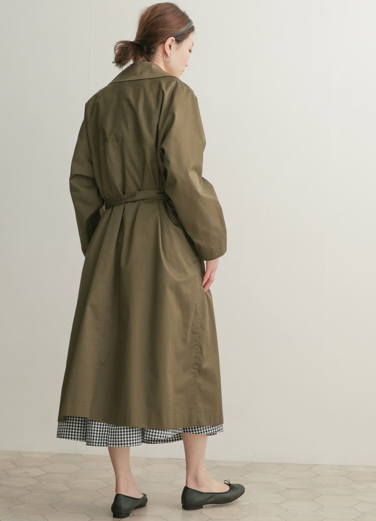 【mizuiro ind】dolman sleeve trench coat