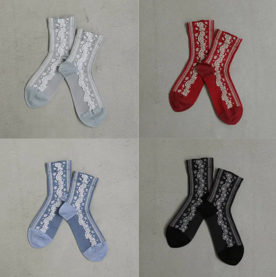 【近沢レース店×靴下屋】コラボソックス🫧