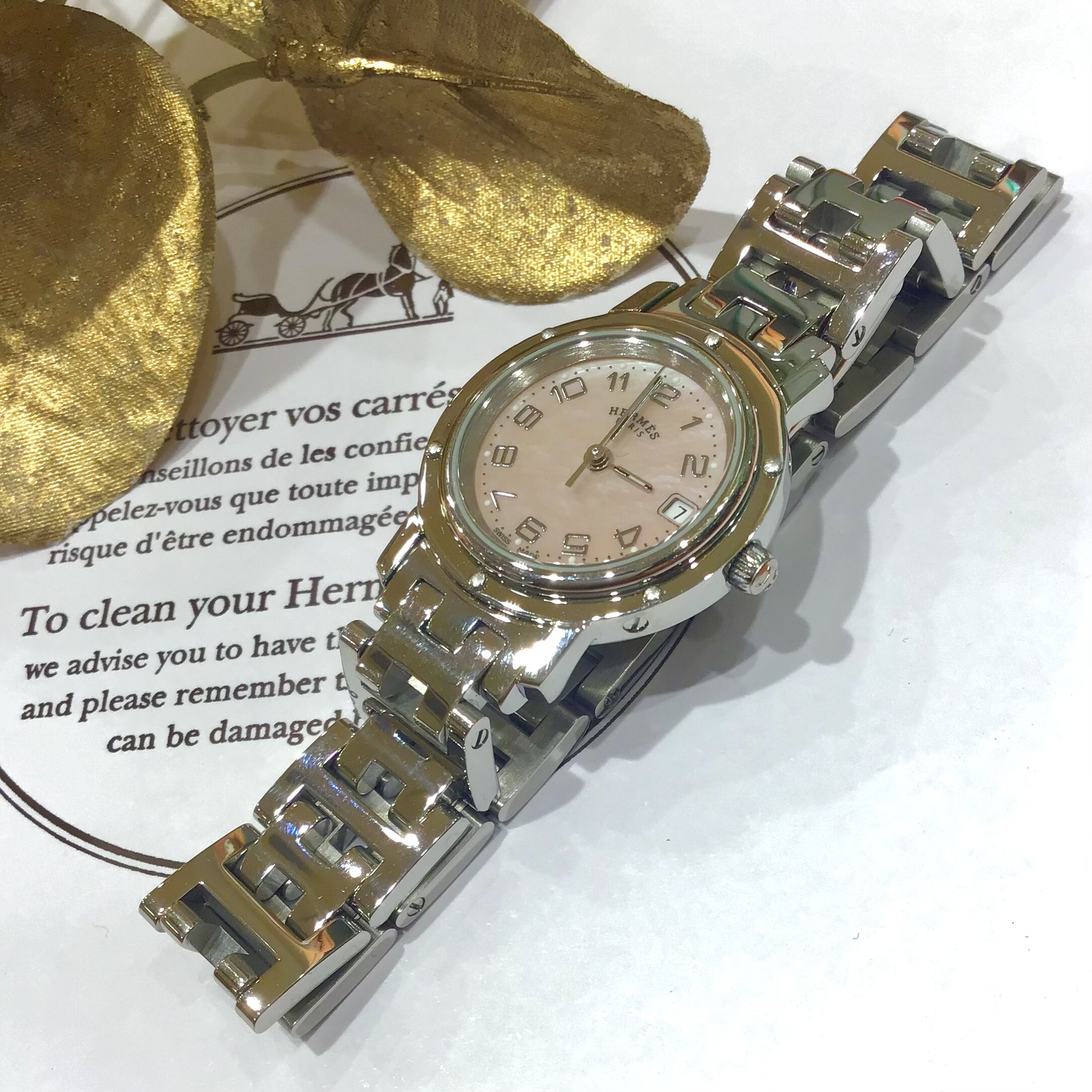【HERMES vintages】but beautiful....Clipper Nacre★