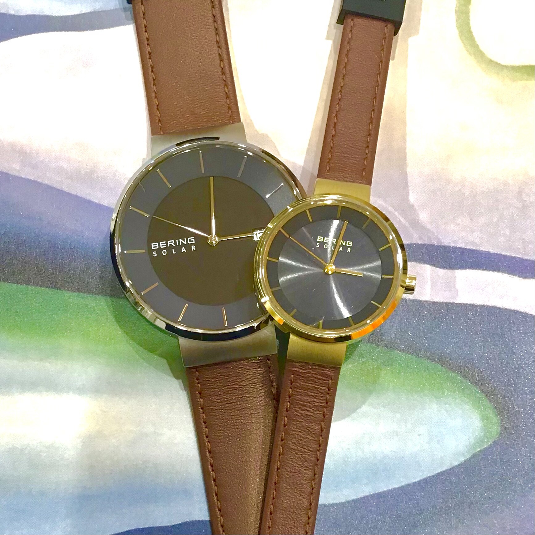 【BERING】*Navy Blue Scandinavian Solar Pair Collection *