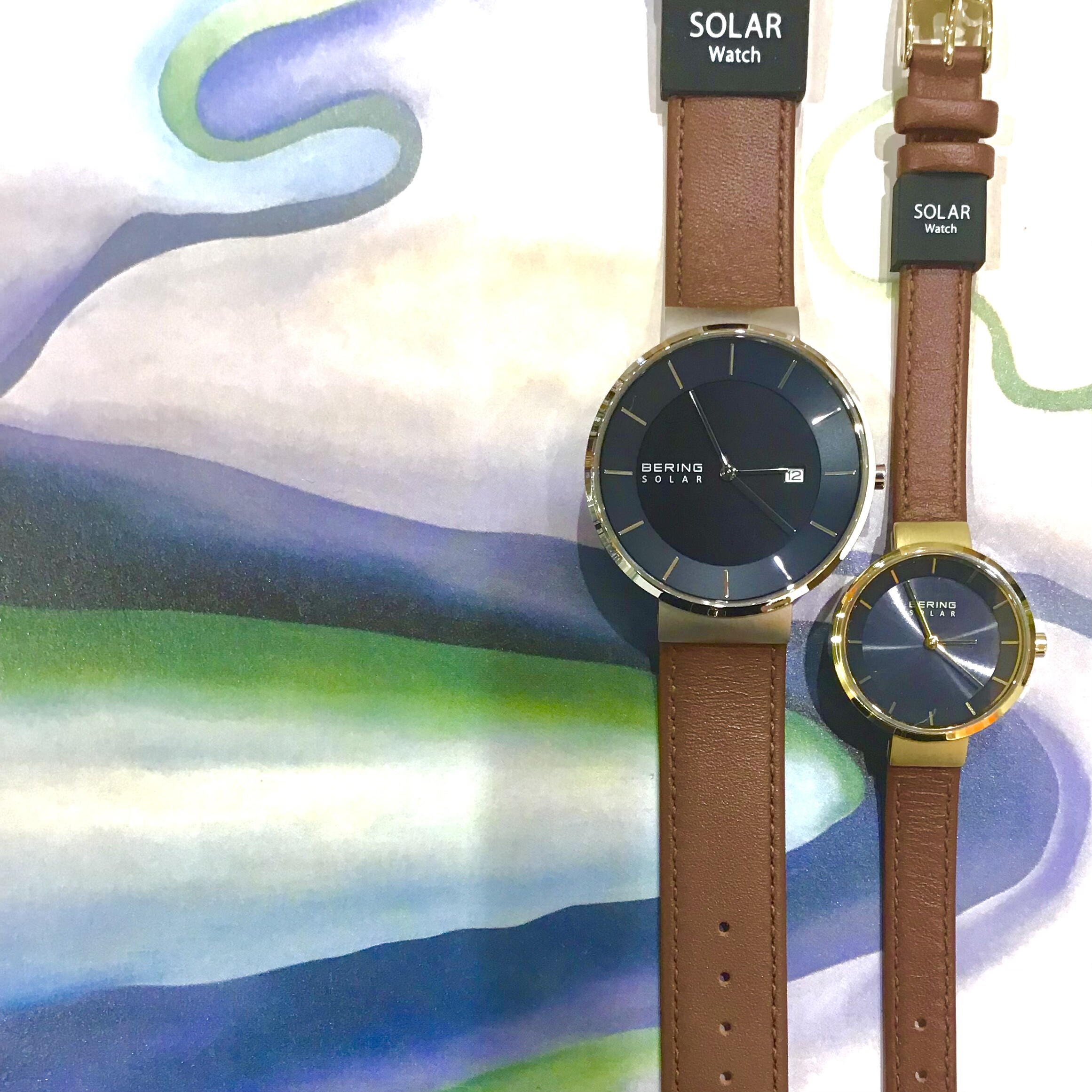 【BERING】*Navy Blue Scandinavian Solar Pair Collection *