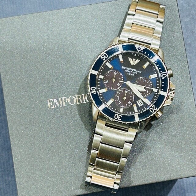 【EMPORIO ARMANI】やっぱりクロノがカッコイイ(ソーラー機能搭載)
