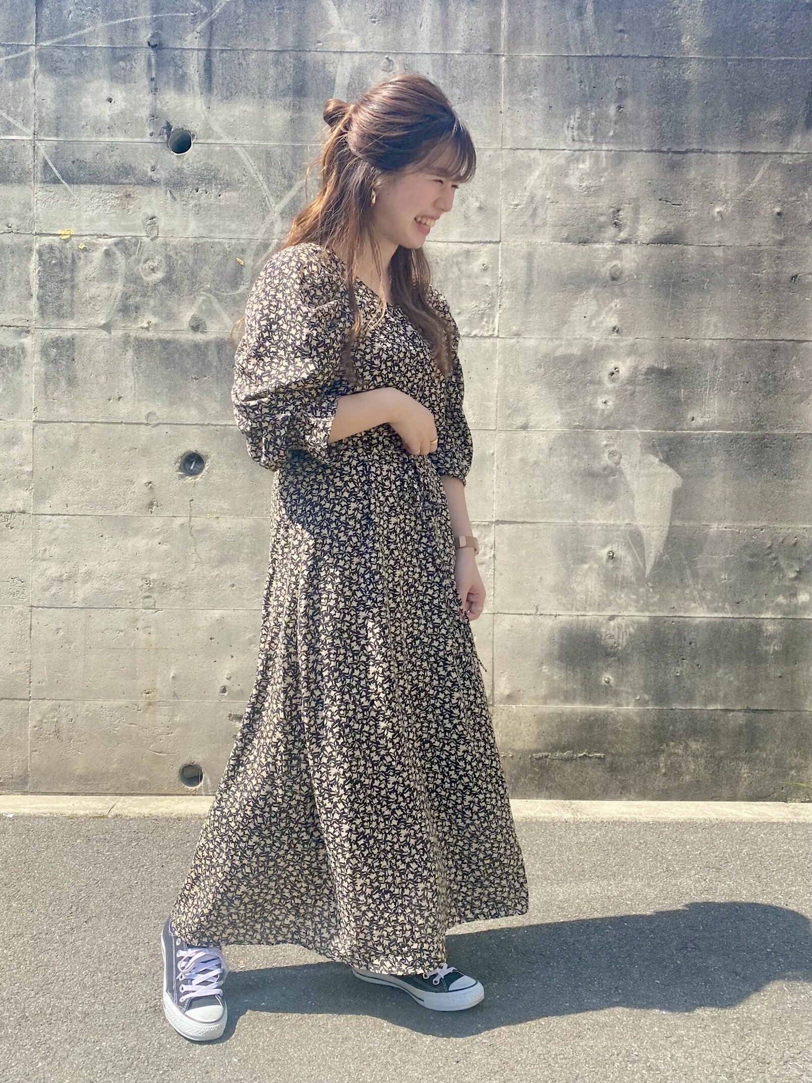 【VIS flour print one-piece🐚】