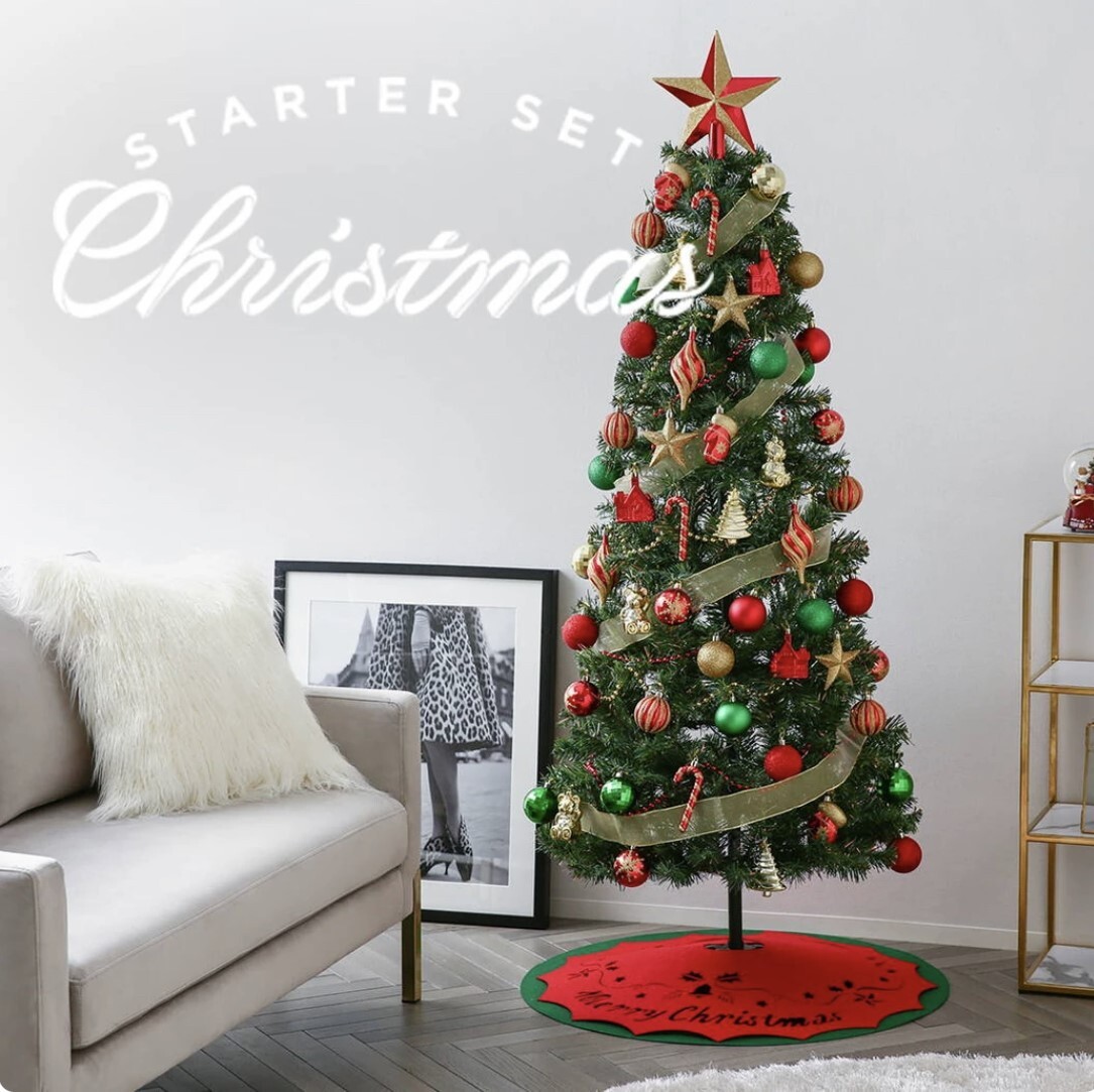 これだけでスグに飾れる!クリスマスツリースターターセットのご紹介です!