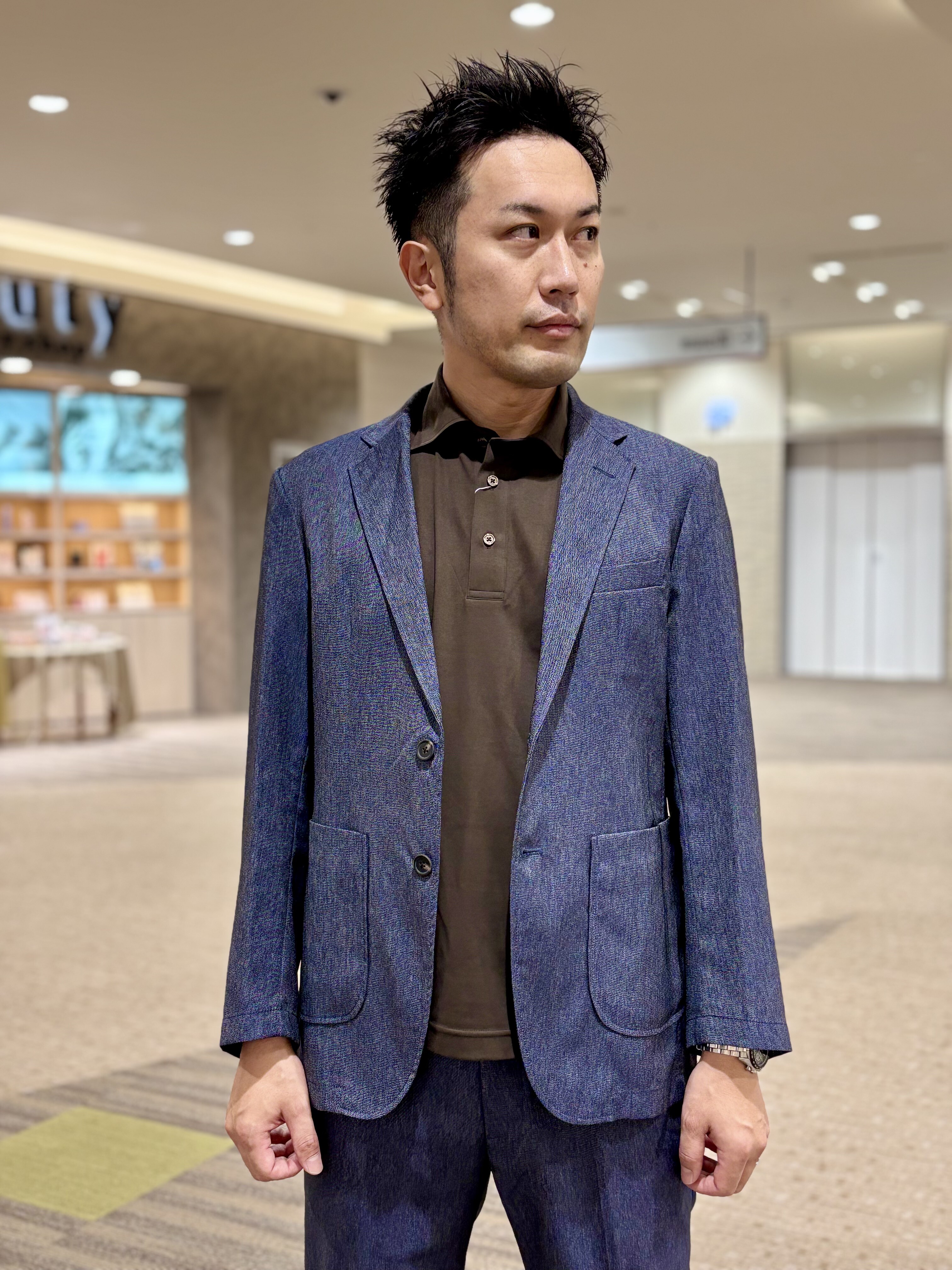 【上下セット20,790円】ライトセットアップ・デニムライク