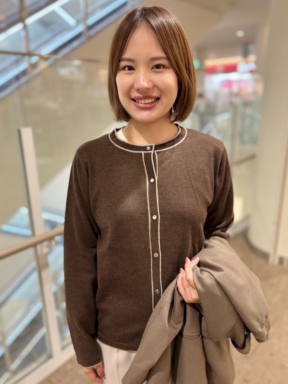 【レディス】パウダーツイル・ダブルジャケット&配色カーディガン