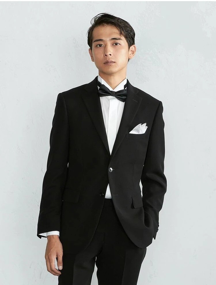 【アジャスター付】2釦フォーマルスーツ【クラシコ】ブラック