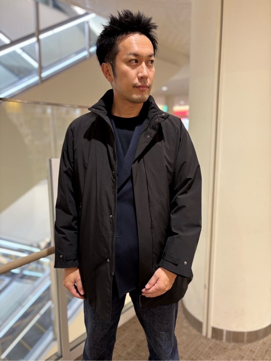 【撥水/防風】オールウェザーテックスAEROGELスタンドコート