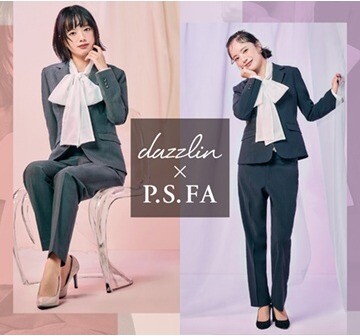 リボンブラウス　dazzlin × P.S.FA