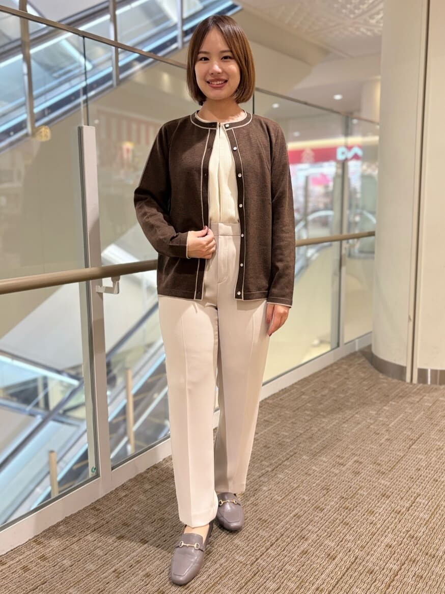 【レディス】パウダーツイル・ダブルジャケット&配色カーディガン