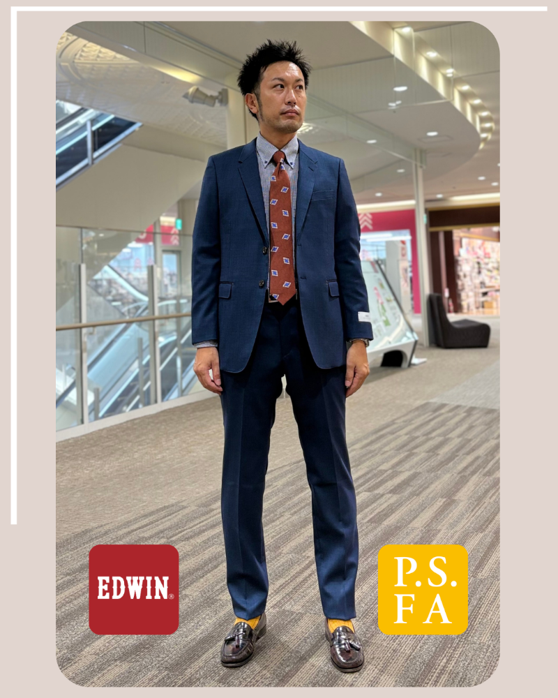 【EDWIN×P.S.FA】デニムライク　ウールセットアップ