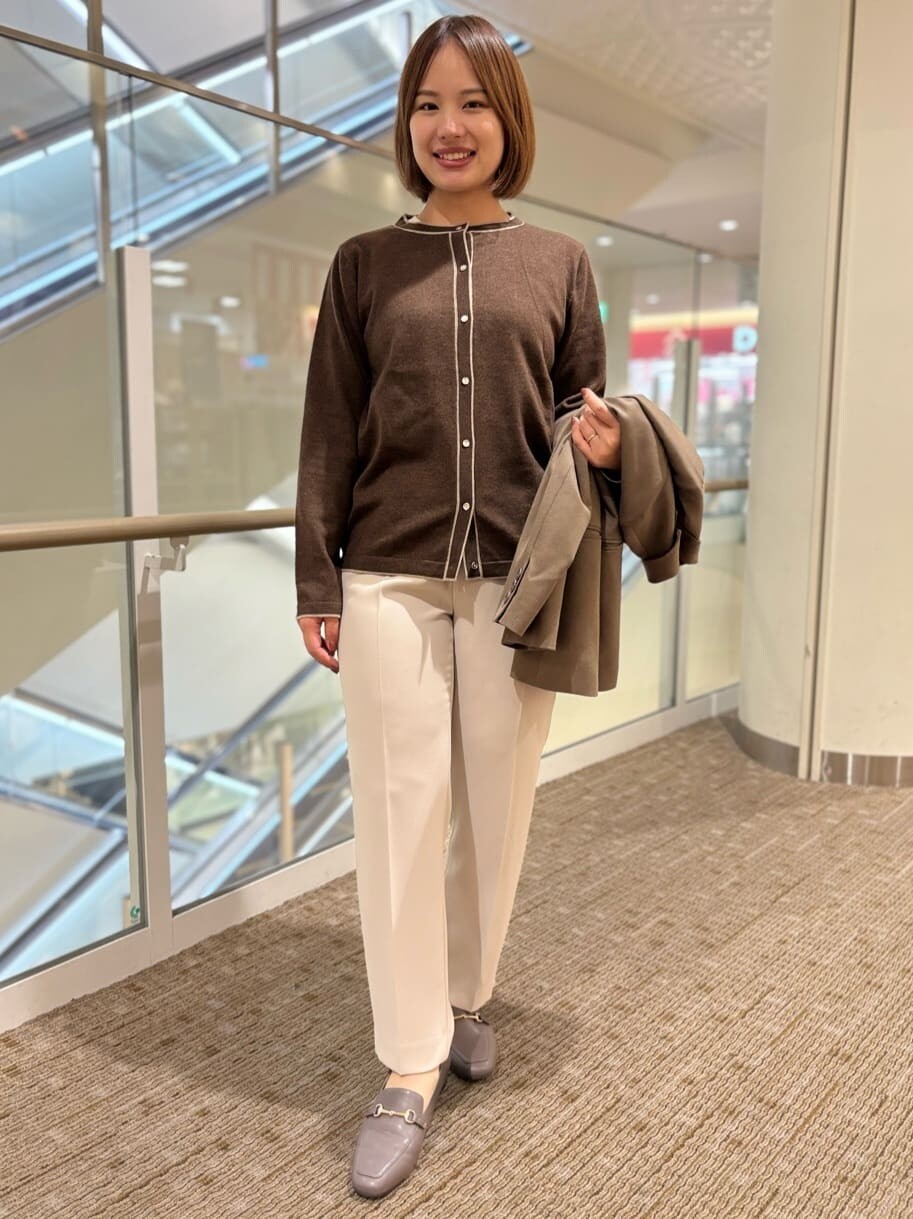 【レディス】パウダーツイル・ダブルジャケット&配色カーディガン