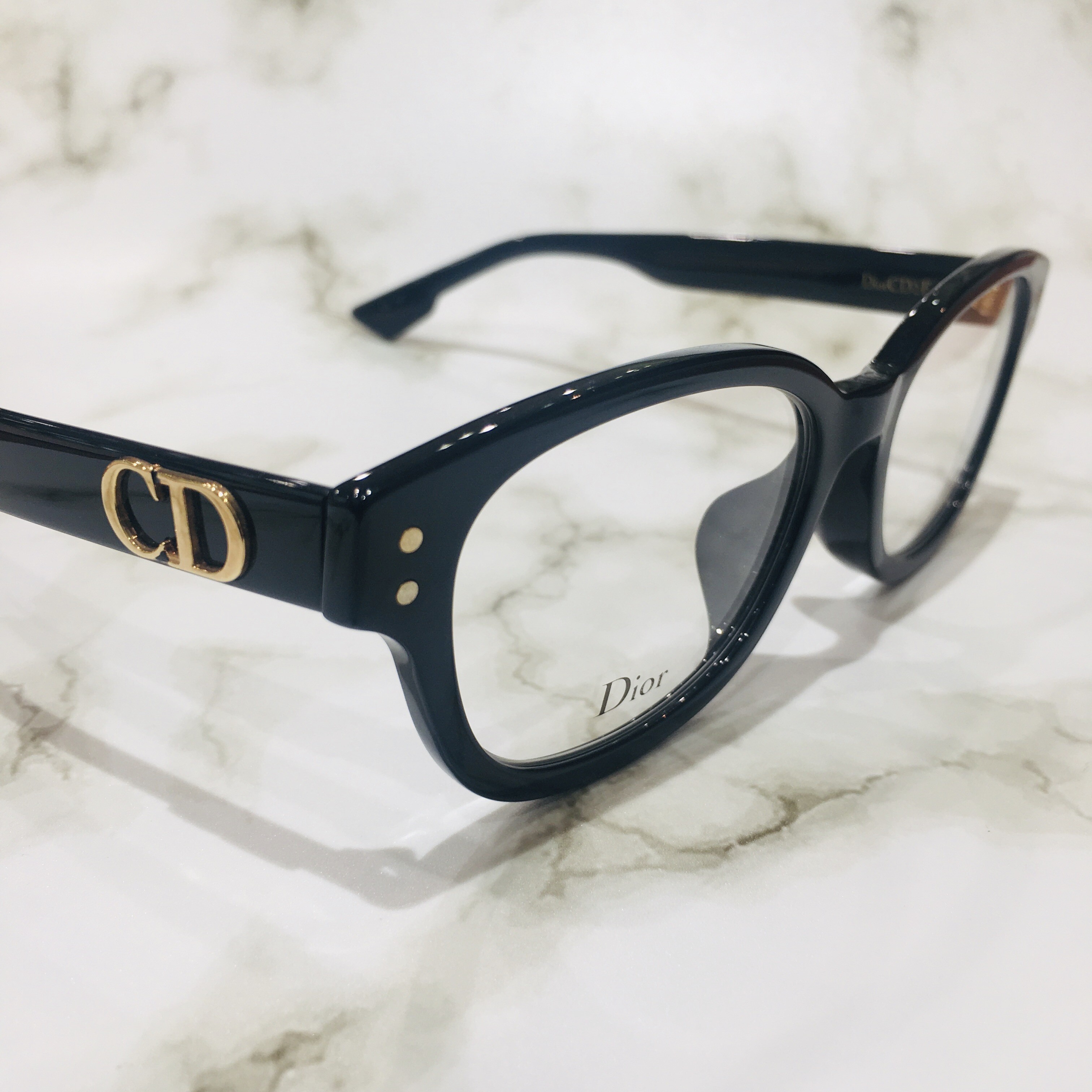 dior メガネ 黒セル - サングラス/メガネ