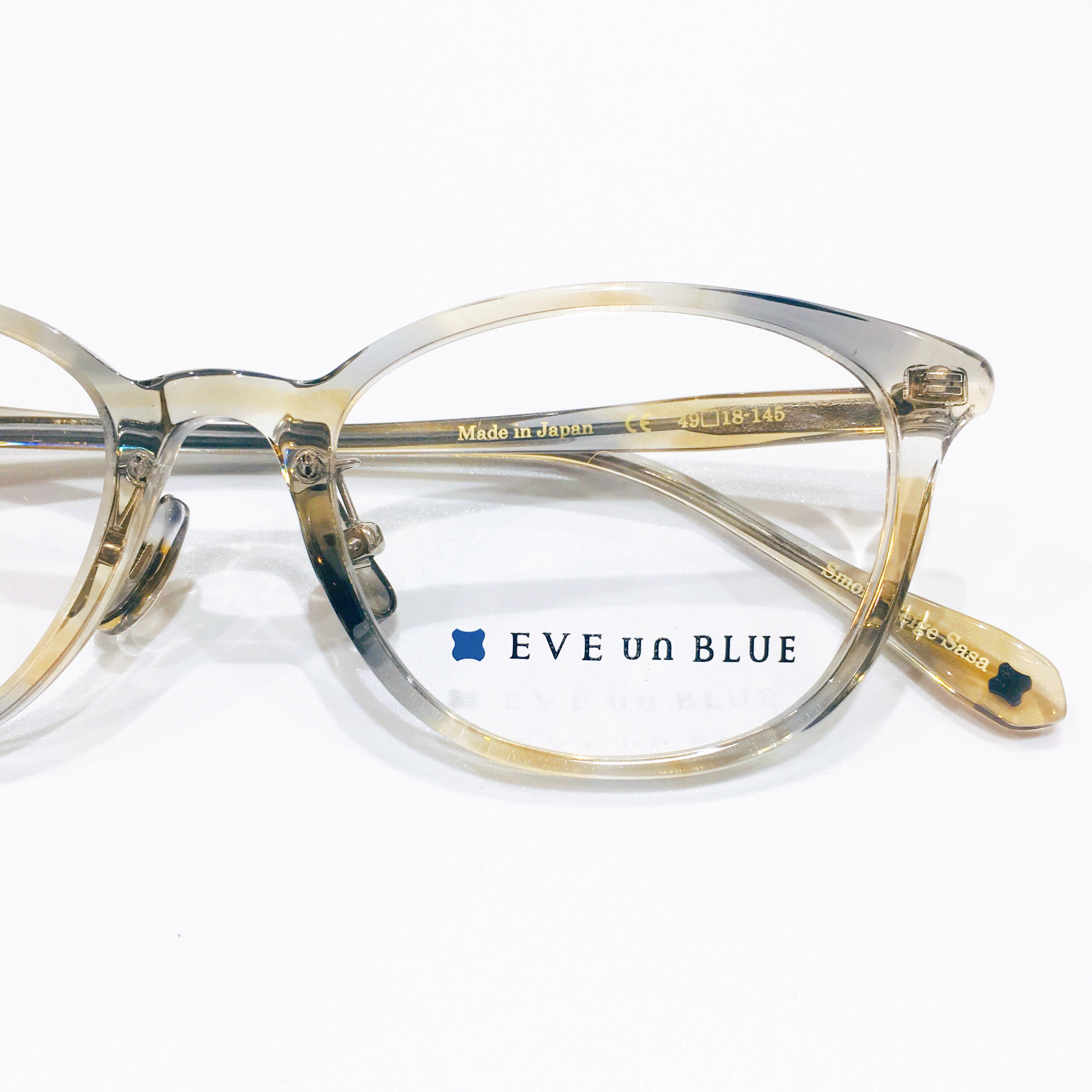 【EVE un BLUE】自然の色から作った透けカラーがカワイイメガネ♪