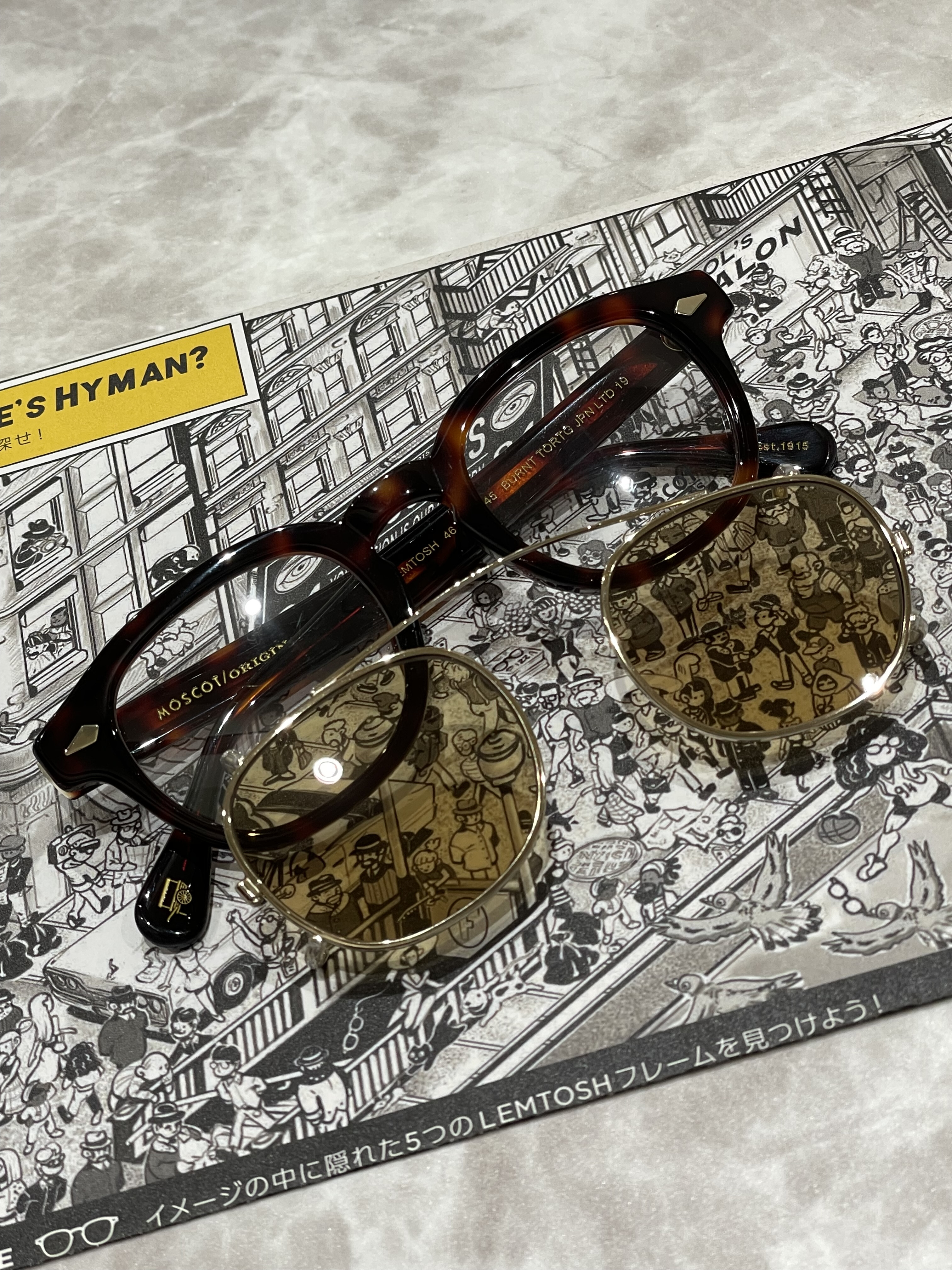 【MOSCOT】定番セルフレームにクリップオンサングラス！