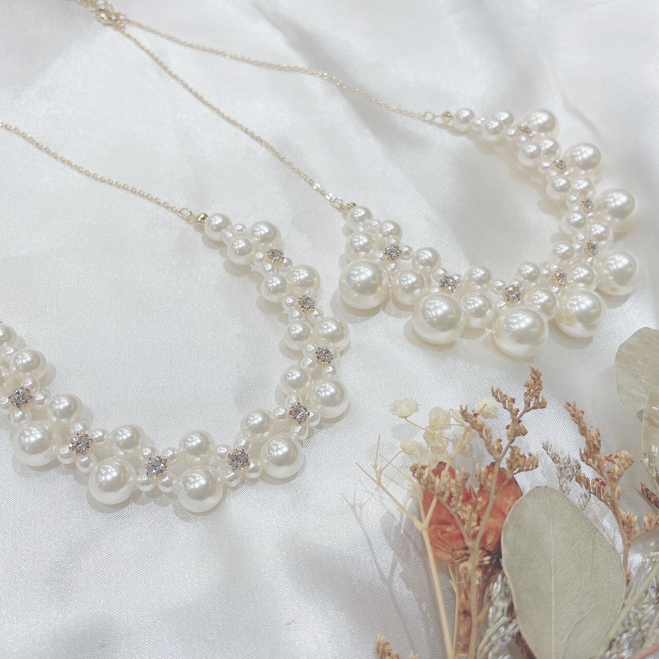 lace pearl necklace ♡