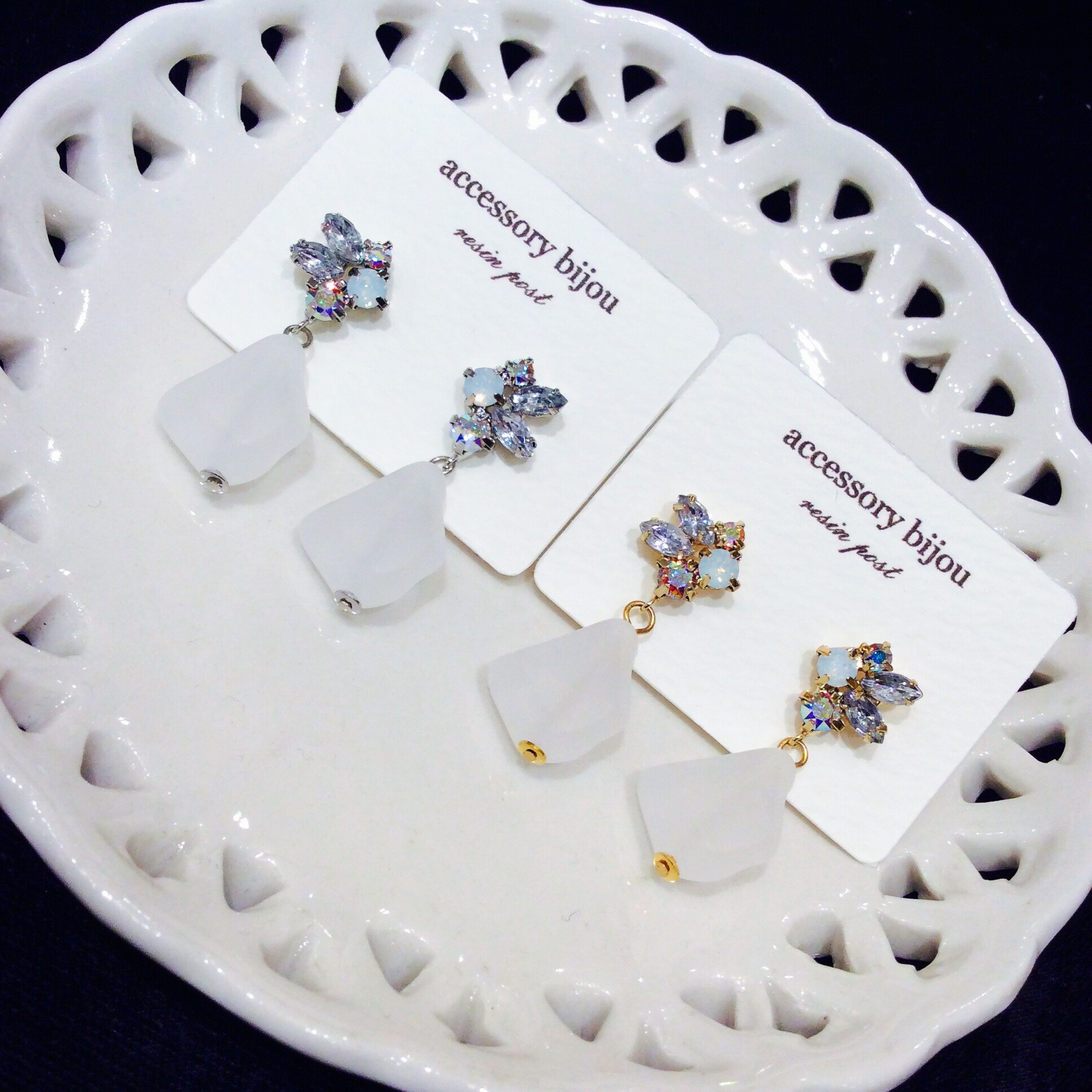 Bijou 樹脂ピアス ★彡