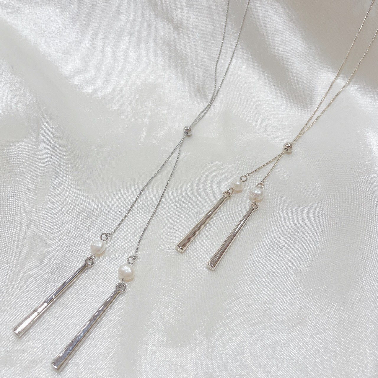slide metal necklace🐰❇︎