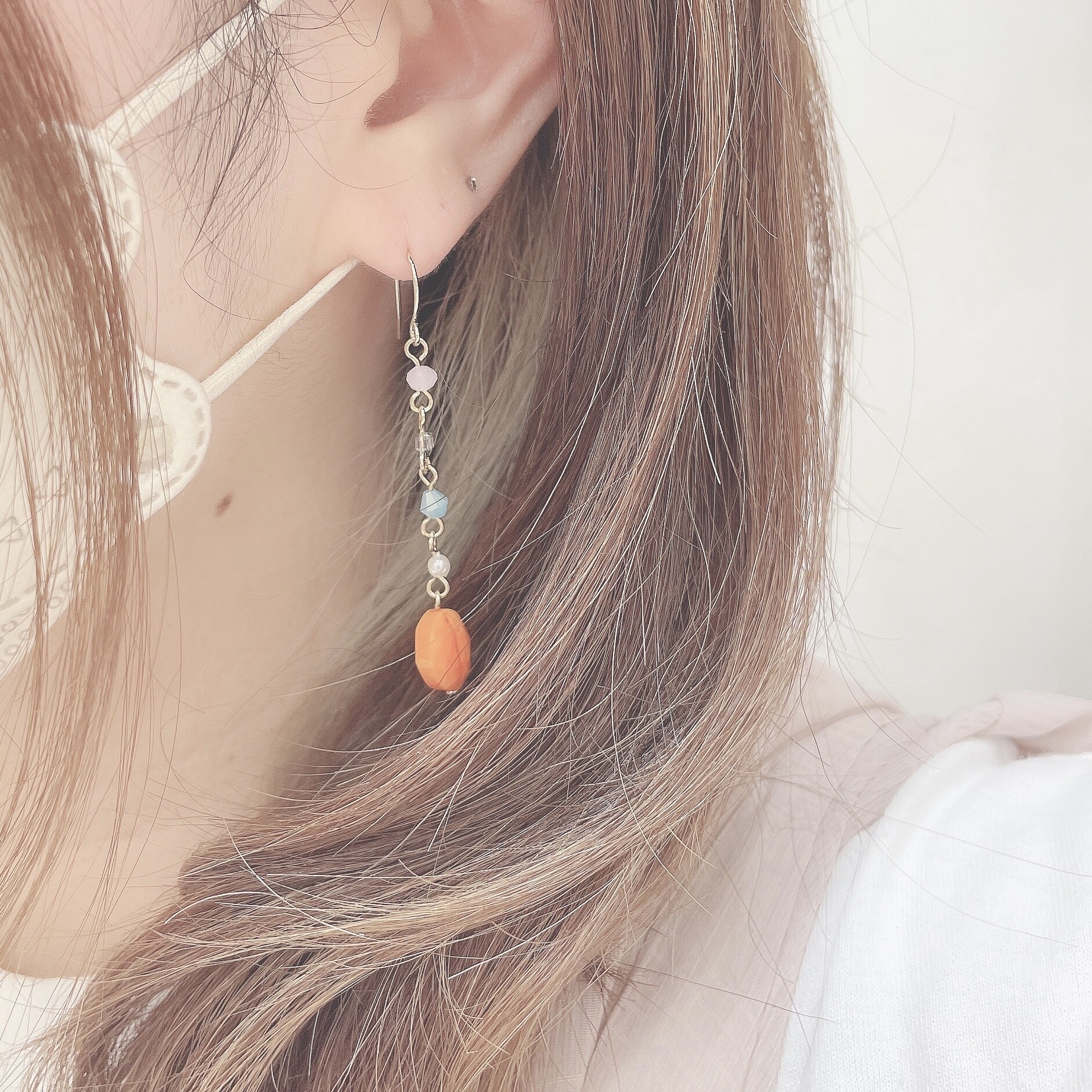 Colorful Beads Pierce 🍊🍋🥝