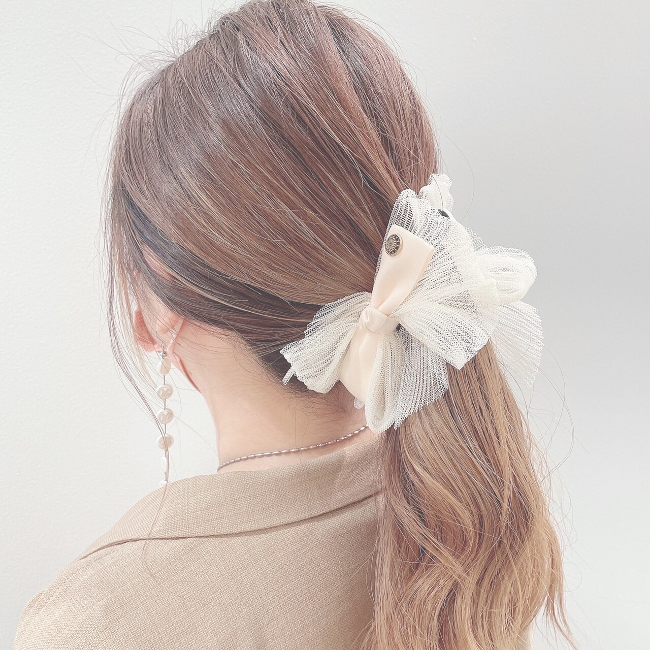 Tulle banana clip🕊𓂃 𓈒𓏸◌