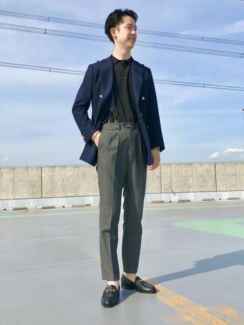 爽快!着回し抜群!ニットポロ