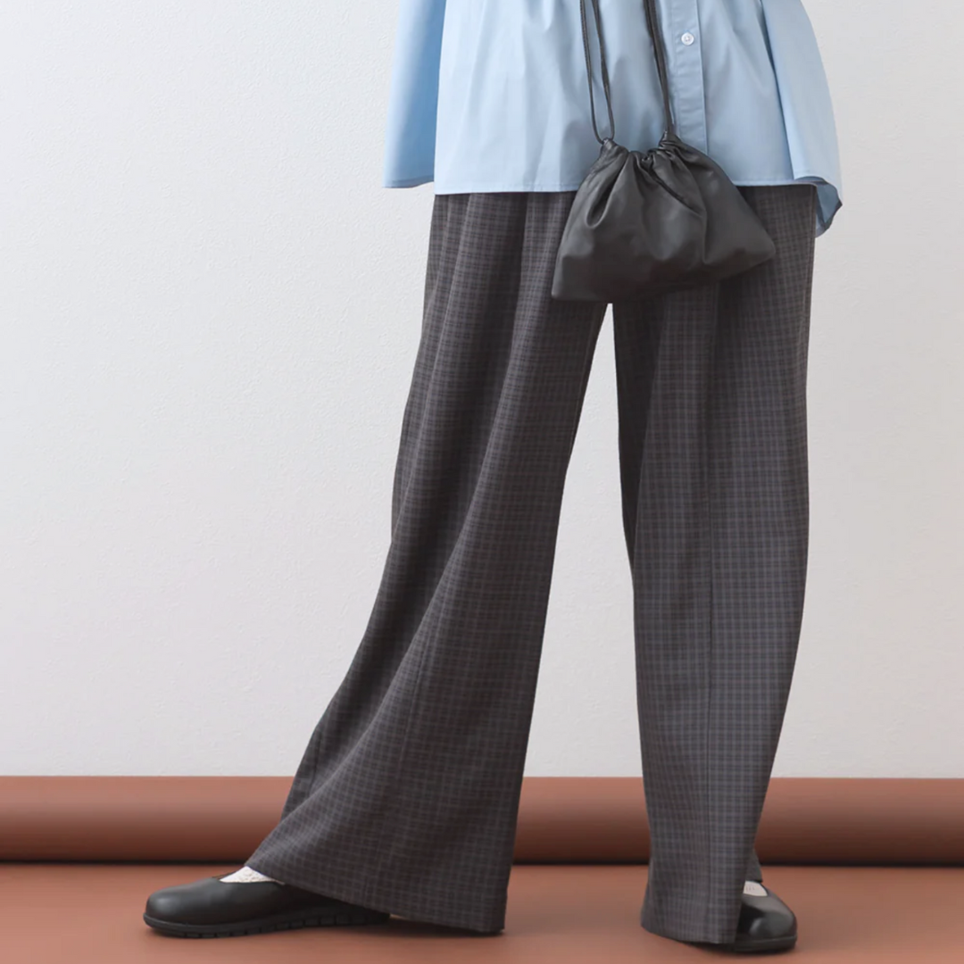 ◆ チェック柄ワイドパンツ ◆