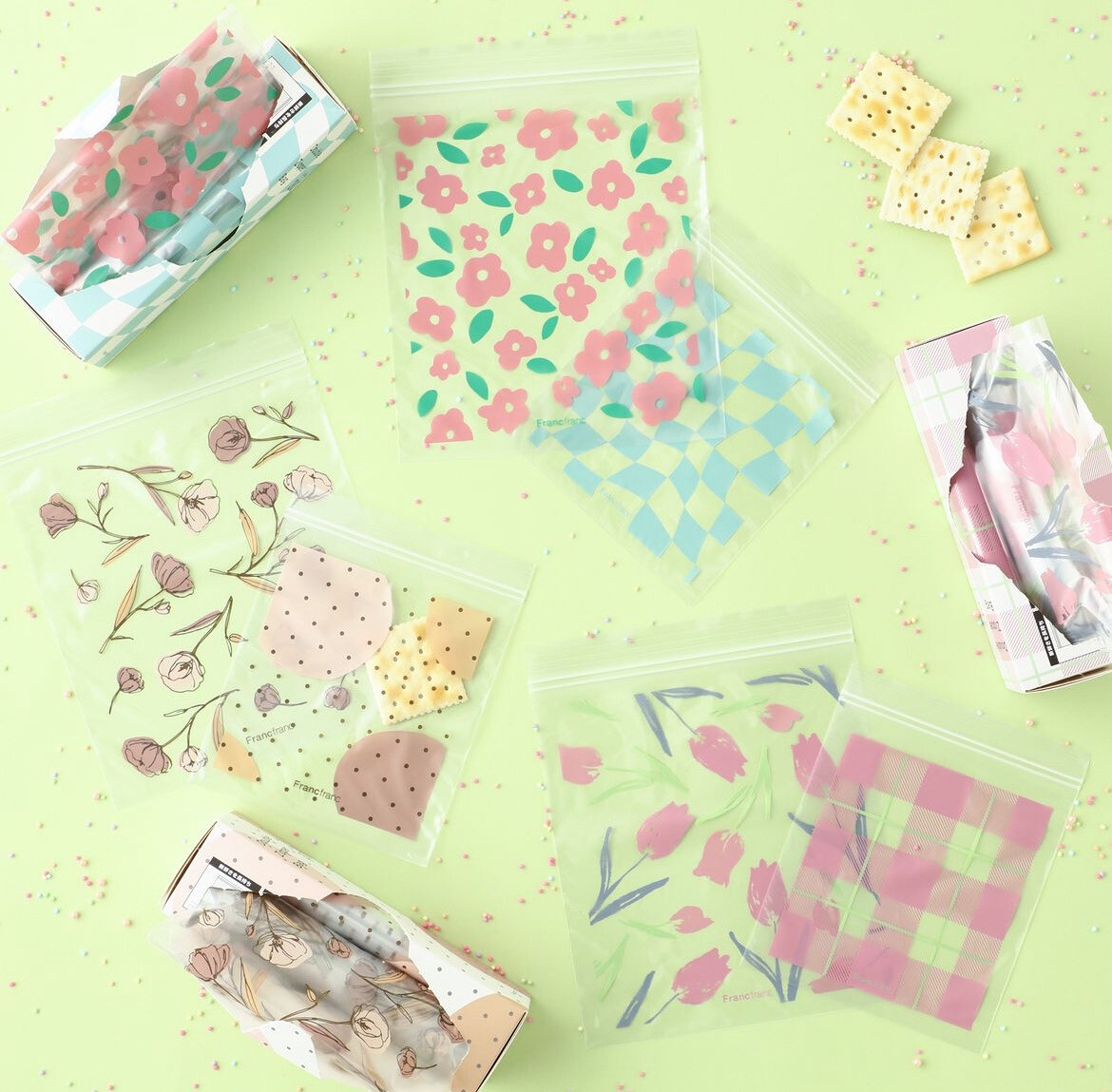 【New】2サイズがセットになったジッパーバック*