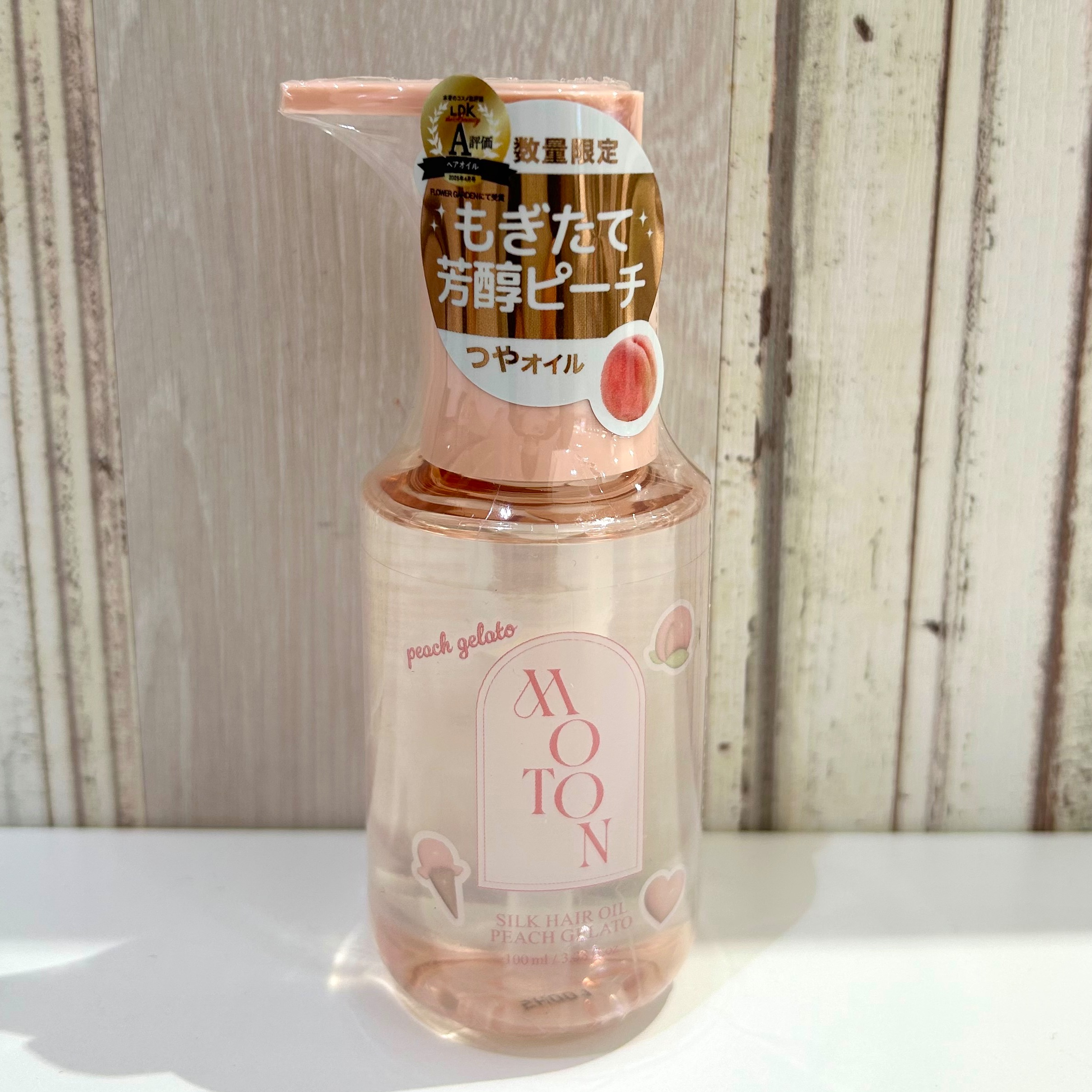 数量限定‼️MOTONピーチジェラートの香り🍑今夏大人気の香りがハンドクリームとヘアオイルで限定復刻✨