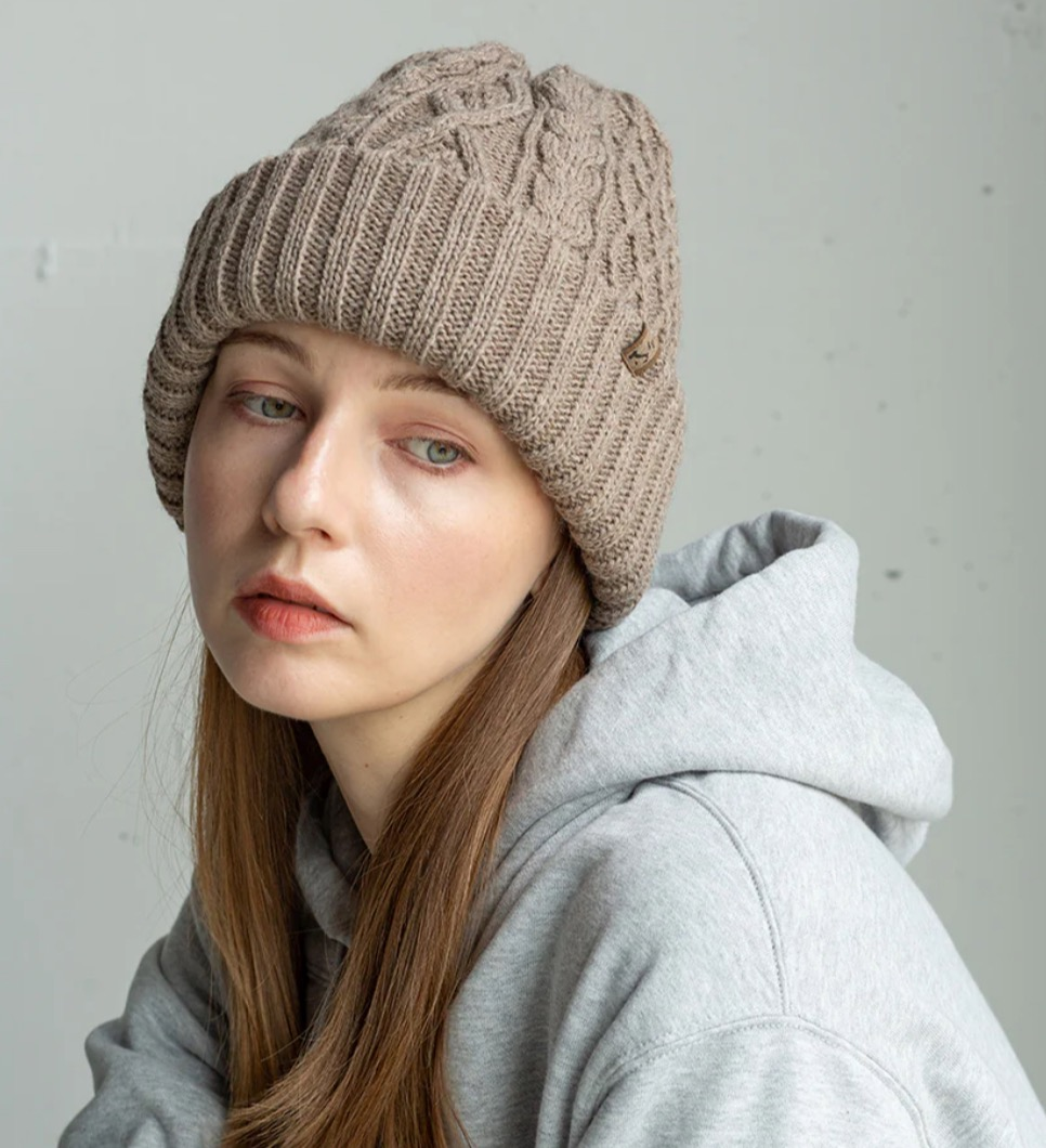 【イタリア糸プレイドケーブルワッチ】