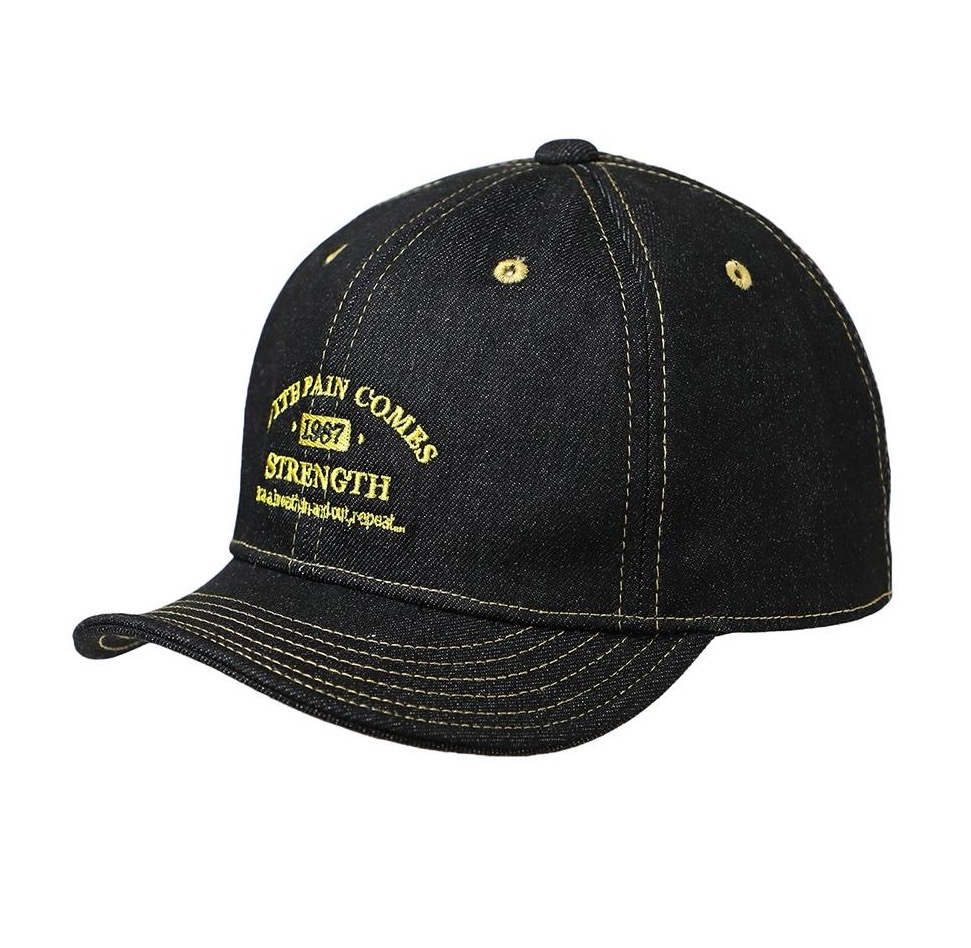 【デニムステッチロゴ刺繍アンパイア】