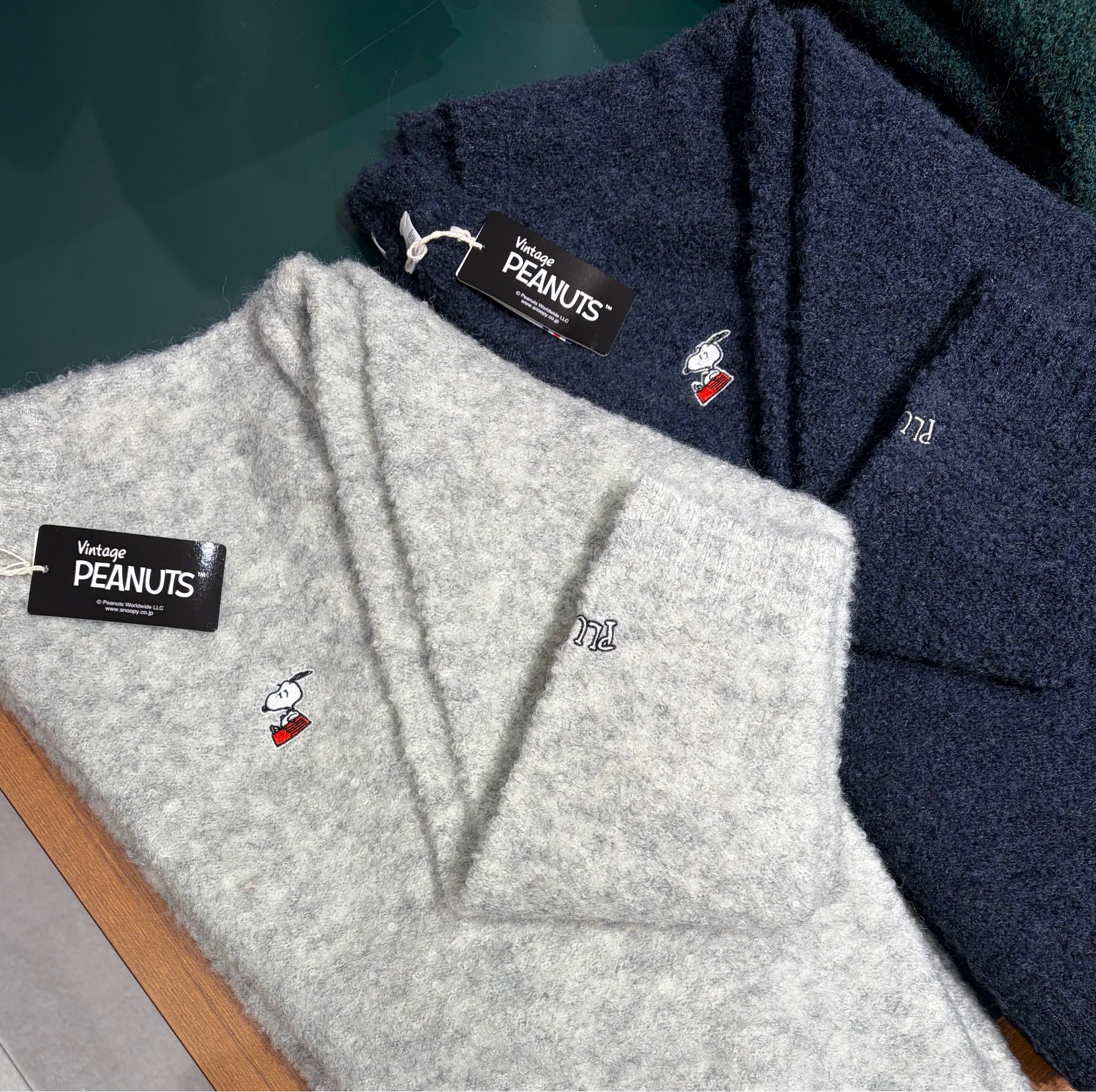 【PEANUTS×BAYFLOW】ワンポイント刺繍ニット