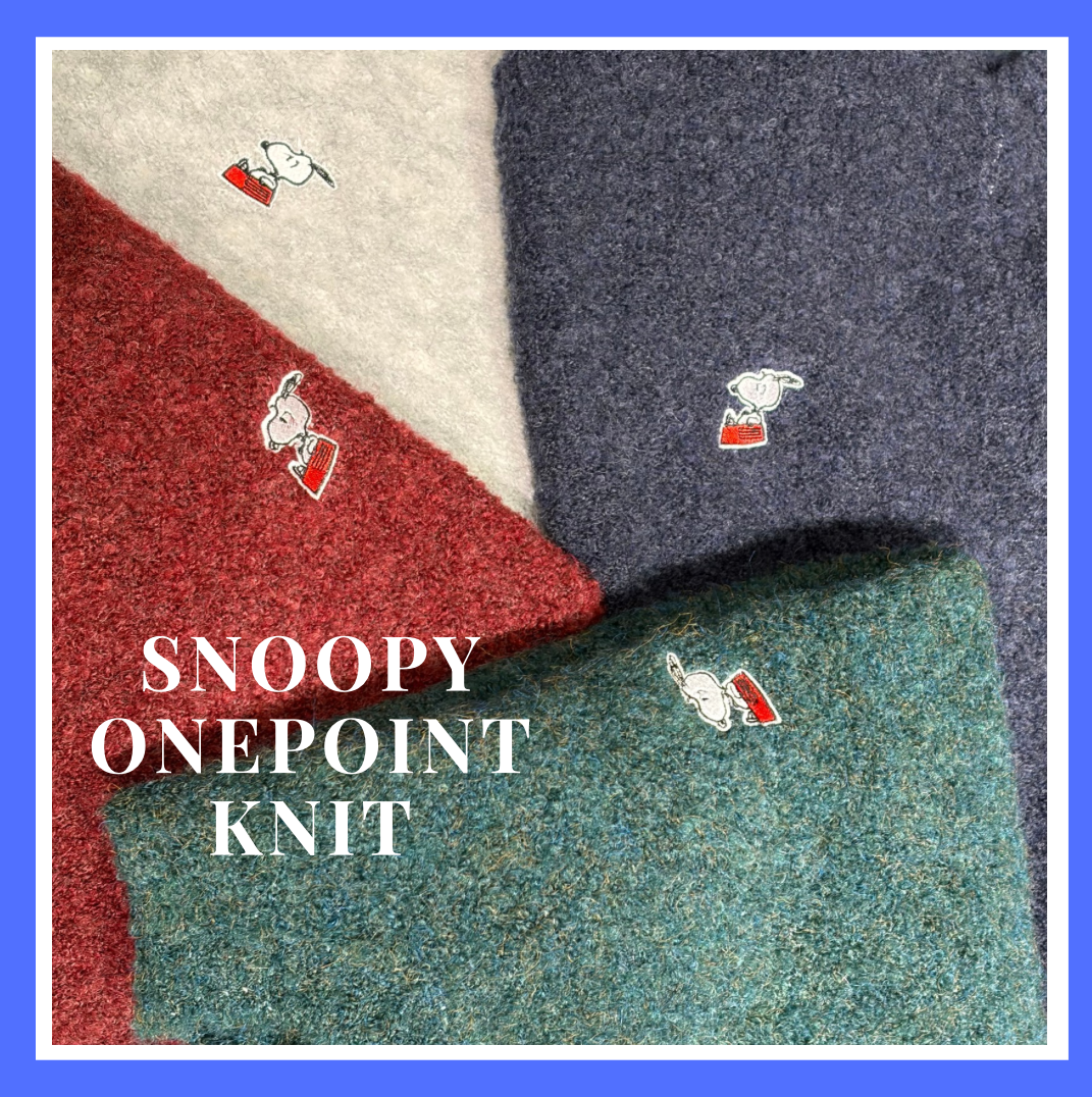 【PEANUTS×BAYFLOW】ワンポイント刺繍ニット
