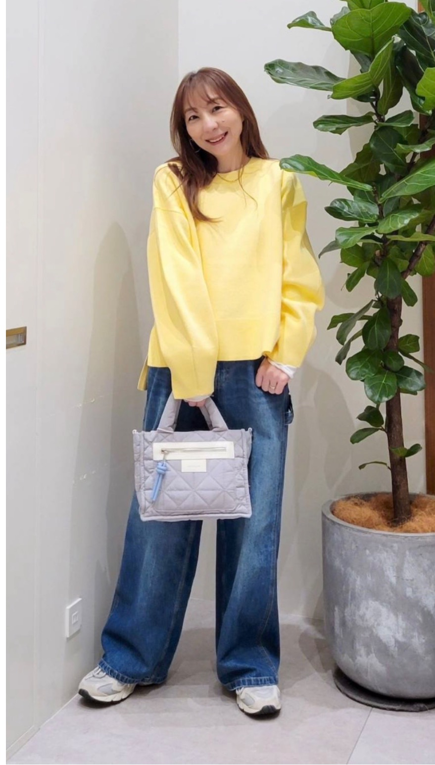 スウェットライクショートニット