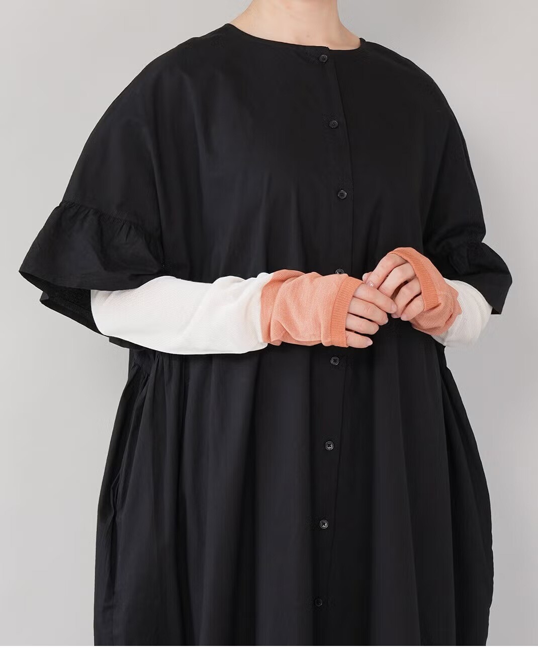 絹屋 内側シルクアームカバー さらさらコットン