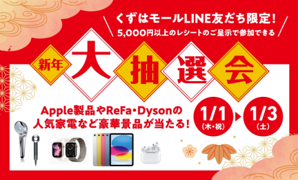 KUZUHA MALL 新年大抽選会