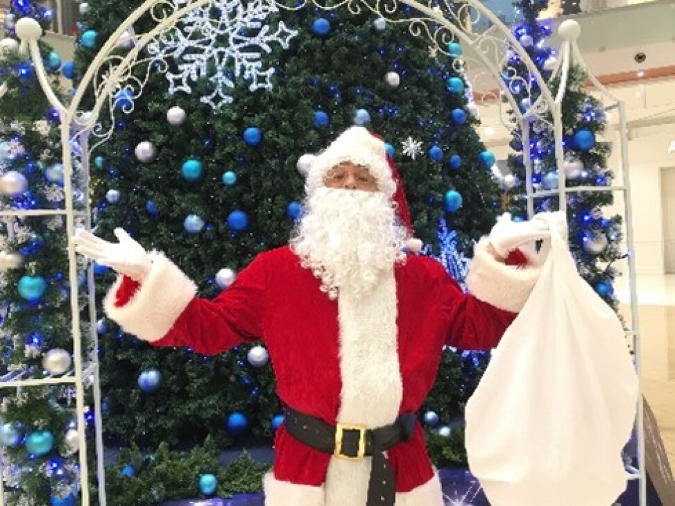 サンタクロースとの記念撮影会