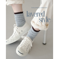 【靴下屋】今季トレンドのレイヤードスタイル ♥