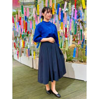 【レディス】リネンライク　オーバーシャツ