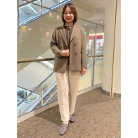 【レディス】パウダーツイル・ダブルジャケット＆配色カーディガン