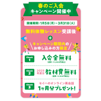 ＼春のキャンペーン／