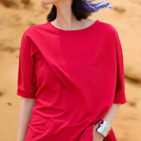 オムネス⭐️ 接触冷感ビッグシルエットプルオーバー半袖Tシャツ