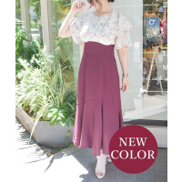 【新色入荷】秋までOKなハイウエストワンピ♪