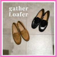 ギャザーローファー