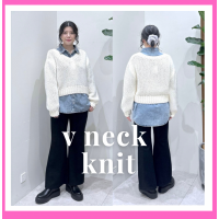 ザックリＶネックニットＰＯ 