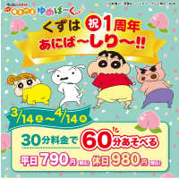 クレヨンしんちゃんオラのあそべるゆめぱ～くくずは祝１周年あにば～しり～！！
