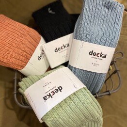 decka quality socks / 別注 heavy weight Plain socks